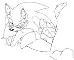  blush chest_tuft cum cum_on_face cumshot erection fur gay hedgehog male mammal open_mouth orgasm penis plain_background plan_background sega shadow_the_hedgehog sonic_(series) sonic_the_hedgehog tuft 