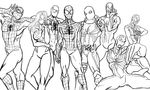  anti-venom drawfag jojo_no_kimyou_na_bouken marvel monochrome parody peter_parker pose scarlet_spider spider-man spider-man_(series) spider-woman venom_(marvel) 