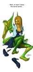  5_toes anthro blonde_hair breasts brown_eyes dragon english_text female geckzgo hair lab_coat solo syringe text toes transformation wings 