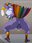  &#26647;&#26519;&#12463;&#12522;&#12473; avian big_breasts breast_grab breasts butt chris_kuribayash dragon_quest female non-mammal_breasts presenting presenting_hindquarters prism_peacock pussy rainbow solo 