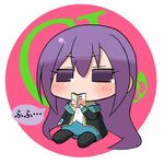  blue_eyes blue_hair blush book chibi gj-bu long_hair no_pupils off_shoulder pantyhose para0296 parody puchimasu! reading school_uniform shadow sitting solo style_parody sumeragi_shion 