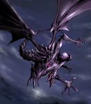  duel_monster flying highres nakatomo108 no_humans red-eyes_b._dragon sharp_teeth teeth yuu-gi-ou 