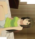  bed breasts highres koi_to_senkyo_to_chocolate shinonome_satsuki sitting tank_top 