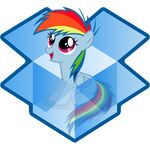  alpha_channel box dropbox equine female feral friendship_is_magic horse icon mammal my_little_pony pegasus plain_background pony purple_eyes rainbow_dash_(mlp) sitting solo tomcat94 transparent_background wings young 