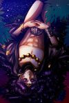  highres horns jojo_no_kimyou_na_bouken kars_(jojo) kinako_(nurupoga) loincloth long_hair male_focus purple_hair solo 