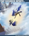  bioshock_infinite blonde_hair blue_hair crossover derpy_hooves_(mlp) english_text equine falling female friendship_is_magic hair horse john_joseco long_hair mammal my_little_pony pegasus pony princess_luna_(mlp) text wings 