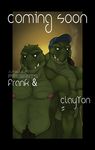  alligator amwulf anthro biceps brothers cigar clayton_(amwulf) clayton_(character) duo frank_(amwulf) frank_(character) male muscles nude pubes reptile scalie sibling smoking 