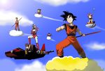  dragon_ball dragon_ball_z flying_nimbus highres journey_to_the_west kakkii monkey_tail son_gokuu spiked_hair sun_wukong tail trait_connection 
