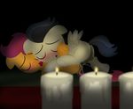  absurd_res anus blush candle cub cum cum_in_pussy cum_inside cum_while_penetrated dark dtcx97 duo equine eyes_closed female feral friendship_is_magic hair hi_res horse male mammal my_little_pony open_eyes open_mouth pegasus penetration pony purple_hair rumble_(mlp) scootaloo_(mlp) sex straight vaginal vaginal_penetration wings young 