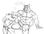  anthro balls basil biceps bound collar dripping duo erection fur gay greyscale leaking leash male mammal monochrome mouse muscles nipples nude pecs penis pose precum rat rodent sketch staticlustdemons thong 