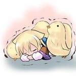  animal_ears bird blush cat_ears cat_tail chibi chick closed_eyes hoshizuki_(seigetsu) mizuhashi_parsee pointy_ears puru-see sleeping solo_focus tail touhou trembling 