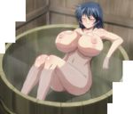  bath breasts highres huge_breasts large_breasts manyuu_chifusa manyuu_hikenchou nude screencap stitched 