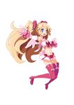  1girl blonde_hair boots disgaea disgaea_d2 flonne highres skirt solo thigh_boots thighhighs twintails wings 