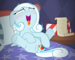  absurd_res bed blind blue_eyes blush braille clitoris cub dildo doucheclop equine female feral friendship_is_magic fur hair hi_res horse letter mammal masturbation my_little_pony pegasus pony pussy pussy_juice saliva sex_toy snowdrop_(mlp) solo tongue tongue_out translation_request two_tone_hair wings young zutheskunk 