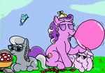  bubblegum dalmatian22 diamond_tiara_(mlp) discorded equine eyewear female feral friendship_is_magic glasses group gum horse mammal my_little_pony pony propeller_hat reading screwball_(mlp) silver_spoon_(mlp) young 