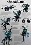  absurd_res arachnid armor arthropod beetle blue_eyes butterfly cat_eyes changeling design dragonfly english_text fangs female feral friendship_is_magic green_eyes helmet hi_res holes horn insect male my_little_pony queen_chrysalis_(mlp) scorpion slit_pupils starbat text wings 