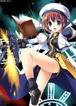  :o bare_legs blush book grimoire hair_ornament holding holding_book kouzuki_hajime leg_up long_sleeves looking_at_viewer lyrical_nanoha mahou_shoujo_lyrical_nanoha mahou_shoujo_lyrical_nanoha_a's open_mouth solo standing standing_on_one_leg tareme tome_of_the_night_sky x_hair_ornament yagami_hayate 