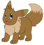 2013 aliasing alpha_channel ambiguous_gender blue_eyes bluekyokitty brown_body brown_fur digital_drawing_(artwork) digital_media_(artwork) digitigrade dipstick_tail eevee eyelashes fan_character feral flat_colors full-length_portrait fur generation_1_pokemon head_tuft low_res markings nintendo open_mouth open_smile paws pink_nose pink_tongue pokemon pokemon_(species) portrait sebdoggo simple_background smile solo standing tail tail_markings tongue transparent_background tuft