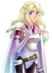  :o arm_at_side belt black_legwear blonde_hair blue_eyes breastplate brooch cape clenched_hand cowboy_shot elbow_gloves final_fantasy final_fantasy_iv gloves half_updo hand_up jewelry leotard long_hair looking_at_viewer pantyhose pauldrons rosa_farrell solo soranokaze15 surprised thigh_gap turtleneck wavy_hair white_cape white_gloves white_legwear white_leotard 