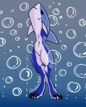 ambiguous_species claws digital_media_(artwork) fin fish hi_res hybrid male marine muscular muscular_legs muscular_male navel nude paws selem997 shark simple_background solo