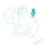 1:1 2019 abs annoyed anthro biceps big_biceps big_muscles canid canine canis flexing_bicep fur hair hair_over_eye hand_on_hip hi_res juano looking_at_another male mammal muscular muscular_anthro muscular_male navel one_eye_obstructed patapon pecs sony_corporation sony_interactive_entertainment tail wolf