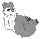  alvin_seville blush bottomless chipmunk clothed clothing covering cute fluffy_tail greyscale half-dressed looking_at_viewer male mammal monochrome one_eye_closed plain_background rodent seth-iova tail_between_legs teeth tooth white_background 