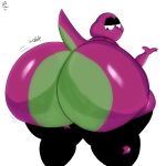 anthro barney_and_friends barney_the_dinosaur big_butt butt clothing dinosaur hi_res huge_butt legwear male purple_body reptile scalie solo tail thigh_highs yoshuacomoyoshu