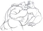  anthro baloo bear biceps blush chubby disney duo gay male mammal muscles pecs pig porcine sergeant_dunder sex staticlustdemons talespin warthog 