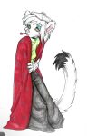 anthro artist_chewtoything female fur goth hi_res mammal mustelid musteline solo stoat true_musteline weasel white_body white_fur yellow_eyes