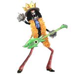  1:1 1boy 3d absurdres afro black_hair brook cravat crown feather_boa full_body guitar hat highres instrument male male_focus official_art one_piece one_piece:_pirate_warriors simple_background skeleton solo standing sunglasses white_background 