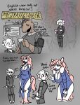 anthro anthro_on_anthro biped breasts clothed clothing comic duo english_text equid equine female girly hi_res horse interspecies jam_(artist) larger_female male male/female mammal size_difference smaller_male tail text