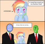  /mlp/ 2kaze ? anonymous black_eyes blush comic english_text equine female feral friendship_is_magic hair homer_simpson horse imminent_rape male mammal multi-colored_hair my_little_pony necktie pony purple_eyes rainbow_dash_(mlp) rainbow_hair simple_background smile suit text the_simpsons yellow_skin 