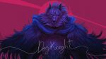 2023 anthro black_inner_ear black_nose blaidd_(elden_ring) blue_cape blue_clothing blue_eyes canid canine canis cape chest_tattoo clothing colored cover_art elden_ring english_text fluffy fromsoftware fur hi_res looking_at_viewer male mammal muscular muscular_anthro muscular_male ranpakoka red_background serious serious_face shaded shirtless shirtless_anthro shirtless_male signature simple_background solo standing tattoo text wallpaper white_body white_fur wolf