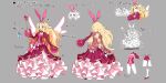  1girl animal_ears ass back blonde_hair blue_eyes crossed_arms disgaea disgaea_rpg dress flonne frilled_dress frills full_body gown grey_background hair_ornament heart heart-shaped_pupils heart_hair_ornament high_heels holding holding_wand juliet_sleeves long_hair long_sleeves multiple_views non-web_source official_art open_mouth photoshop_(medium) prinny puffy_sleeves pumps rabbit_ears reference_sheet simple_background smug solo standing symbol-shaped_pupils text_focus transparent_background turnaround very_long_hair wand wings 