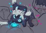 absurd_res anthro balls balls_deep balls_on_face big_balls big_butt blue_body blue_eyes blush bovid butt chastity_cage chastity_device comic crilix crilix_(fursona) deep_throat demon domestic_cat dominant dominant_male duo ear_piercing etzzu_(crilix) felid feline felis forced forced_chastity forced_oral genitals heavy_balls hi_res magic male male/male mammal marks_on_body mind_break mocking oral oral_penetration penetration piercing rough_sex sex size_difference small_dom_big_sub urethral urethral_penetration
