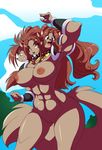  amber_eyes anthro big_breasts black_nose breasts brown_hair canine cerberus chalo chest_tuft claws collar dog edit female fur grey_eyes hair long_hair looking_at_viewer mammal minerva minerva_(spinnerette) multi_head muscles muscular_female navel nipples nude open_mouth outside pose pussy shopped sky smile solo spinnerette standing thick_thighs thighs tree tuft 