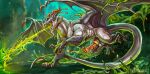dragon feral genitals hi_res illustration male male/male misty_(disambiguation) morning mythological_creature mythological_scalie mythology penis scalie slime