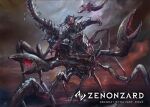  bug centipede chimera creature full_body hayaken_sarena logo looking_at_viewer monster official_art realistic scorpion solo zenonzard 