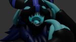 animated anthro blender_(software) caramelion_(artist) claws fluffy fur horn kkannonball_(artist) male mammal mouth_shot open_mouth oral_vore solo spark_(character) teeth throat tongue tongue_out vore wickerbeast