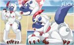 absol absurd_res alsoflick anthro ariannaaltomare blowup_doll breasts female generation_3_pokemon hi_res inflation nintendo nipples permagrin pokemon pokemon_(species) pool_toy sex_toy transformation