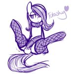  animal_genitalia balls collar dickgirl english_text equine feral fishnet florecentmoo fluttershy_(mlp) friendship_is_magic hair horse horsecock intersex legwear long_hair mammal monochrome my_little_pony nude penis plain_background pony sitting sketch solo spread_legs spreading stockings text white_background 