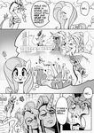  &lt;3 ? antler antlers blush chinese_text comic crown cutie_mark dialog discord_(mlp) draconequus english_text equine eyes_closed female feral fluttershy_(mlp) friendship_is_magic gay group horn horse humor lesbian male mammal manga meme monochrome my_little_pony open_mouth pegasus pony princess princess_celestia_(mlp) princess_luna_(mlp) royal_guard_(mlp) royalty sung_and_ama sweat text winged_unicorn wings yaranaika 