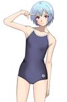  arena_(company) ayanami_rei blue_hair competition_school_swimsuit highres neon_genesis_evangelion one-piece_swimsuit red_eyes reikoenji school_swimsuit short_hair swimsuit 