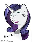  &lt;3 english_text equine eyes_closed eyeshadow female feral friendship_is_magic fur hair hi_res horn horse j5furry makeup mammal my_little_pony open_mouth pony purple_hair rarity_(mlp) solo text unicorn white_fur 