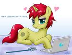  computer crossgender cutie_mark equine female feral friendship_is_magic green_eyes hair horn horse john_joseco mammal my_little_pony ponification pony red_hair sethisto sethisto_(mlp) solo unicorn wand 