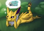  anonomoussoumonona anus dream eeveeelution eeveelution female jolteon merger merger_post nintendo pok&eacute;mon pussy vaporeon video_games 