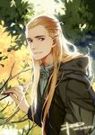  artist_name blue_eyes braid branch dated elf half_updo leaf legolas long_hair looking_at_viewer lord_of_the_rings male_focus pointy_ears psd smile solo tree 