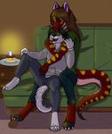  anthro birthday boa canine cuddling disastress dog duo eyewear glasses husky male mammal rainbow-boa reptile scalie servo servo117 snake zer0sanguine 