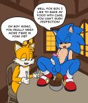 canid canine duo english_text eulipotyphlan feces fox hedgehog hi_res lordcuckness male male/male mammal masturbation miles_prower scat sega sonic_the_hedgehog sonic_the_hedgehog_(series) text