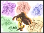  artist_request blush diamond_(pokemon) gen_3_pokemon gen_4_pokemon heart kiss mawile mismagius pokemon pokemon_(creature) sweatdrop 